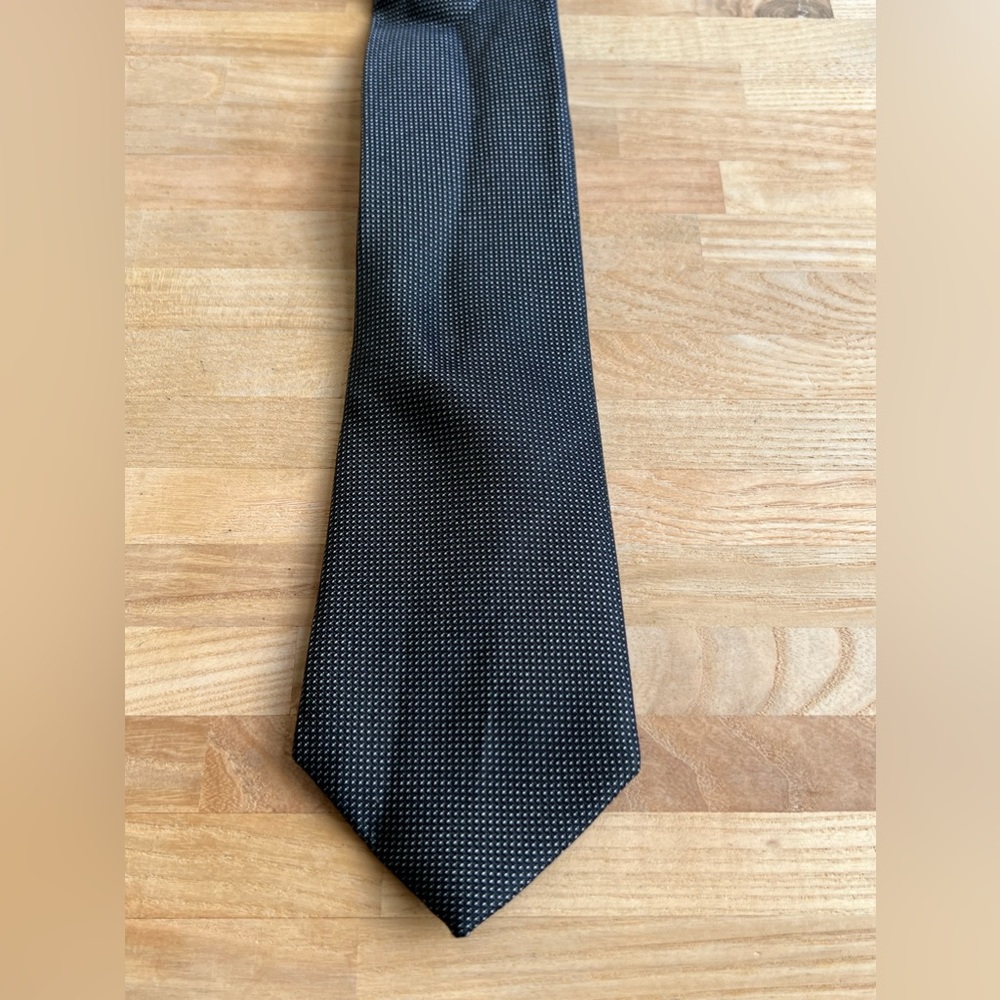 MADE by Cam Newton Dotted Tie 100% Silk Tie Black with Silver Dots